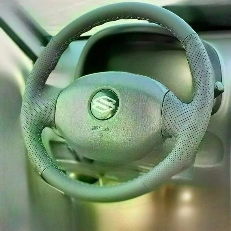 For Suzuki High Wagon R Car Cover Genuine Leather Anti-slip Grey Sewn Hand-resistant Wear