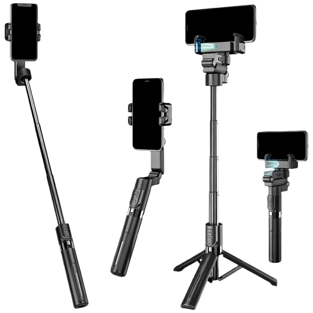 Stabilizzatore Gimbal con Tracciamento AI per Smartphone 360° ° Treppiede con Funzione Auto-Follow, Telecomando Bluetooth e Stabilizzatore per Vlogging/Live Streaming