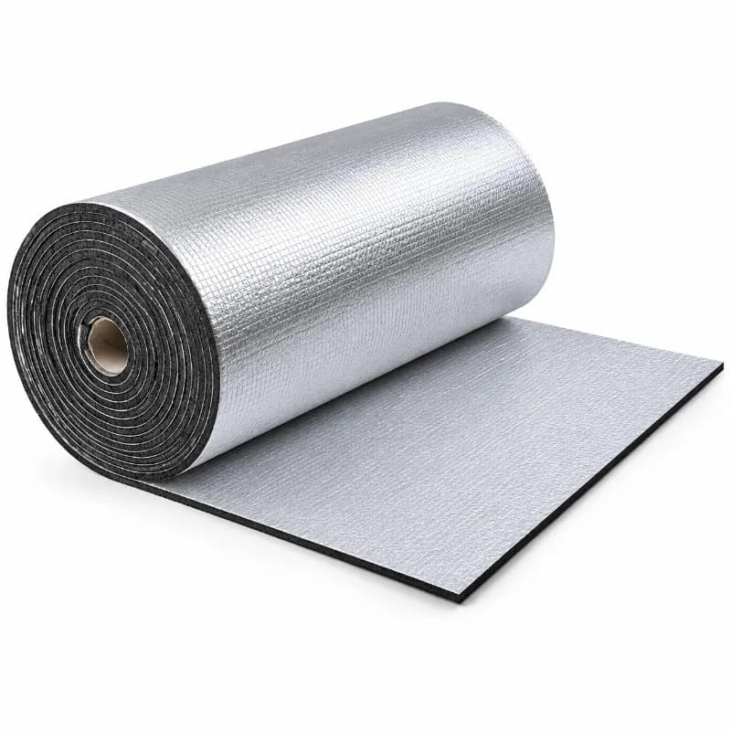 Car Sound Deadening Mat Self Adhesive Sound Proof Wall Panels Aluminum Foil Heat Insulation Foam Roll for Auto Door Hood Trunk