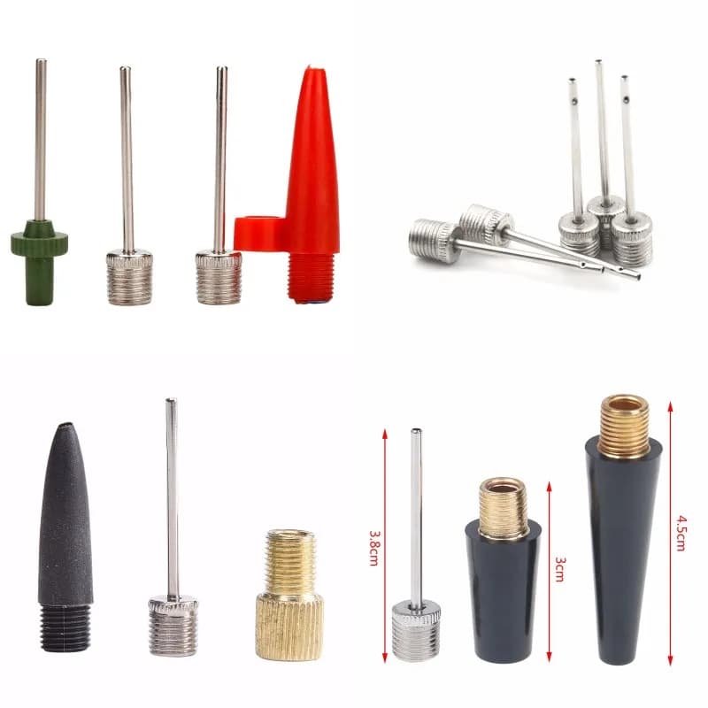 CALDO! 1 Set Kit di aghi per gonfiaggio Tubo dell'ago Palla sportiva Pallacanestro Calcio Pallavolo Bici Tubo per pneumatici Kit di gonfiaggio Pompa ad aria anche