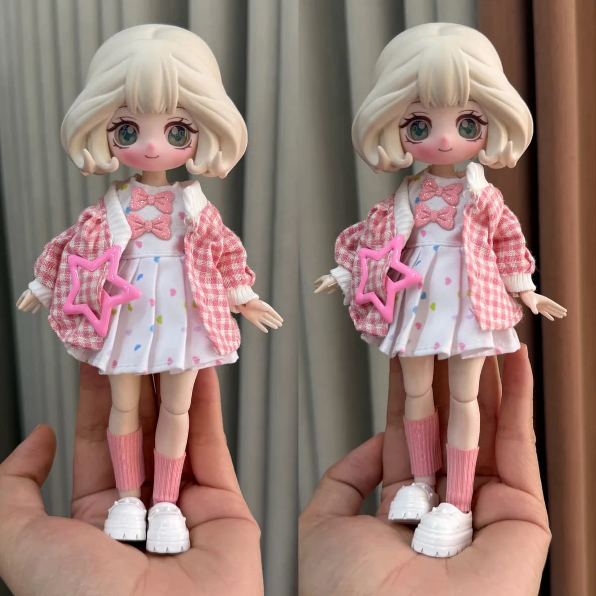 Nuovo vestito Ob11 vestiti per le bambole piatto sostituire 8 punti 12 punti Bjd Dress Up 16-17 cm gonna per bambole usura quotidiana adatta per Bjd
