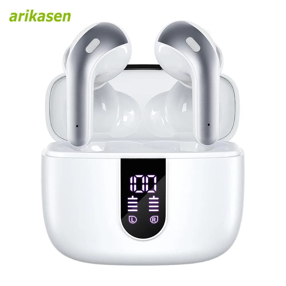 TWS Earphones Bluetooth Wireless Headphones IPX7 Waterproof TWS Earbuds Double Mic Call Noise Reduction In-Ear Handfree Earbuds