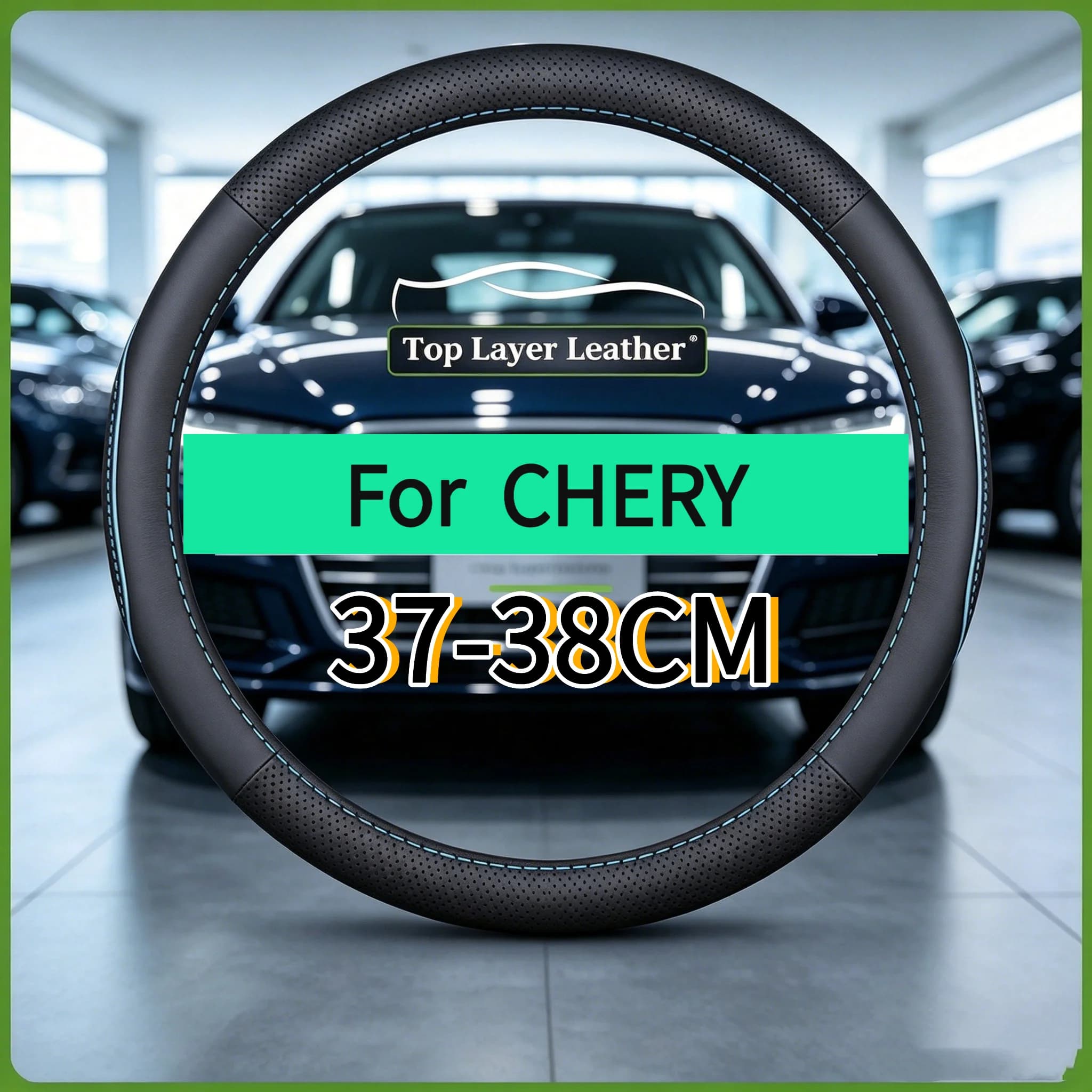 Anti slip breathable steering wheel cover suitable for Chery Arrizo 5, Arrizo 6, Arrizo 8 Tiggo 2, 3, 4, 7, 8, 9,eQ7, EQ1Jaeco 7