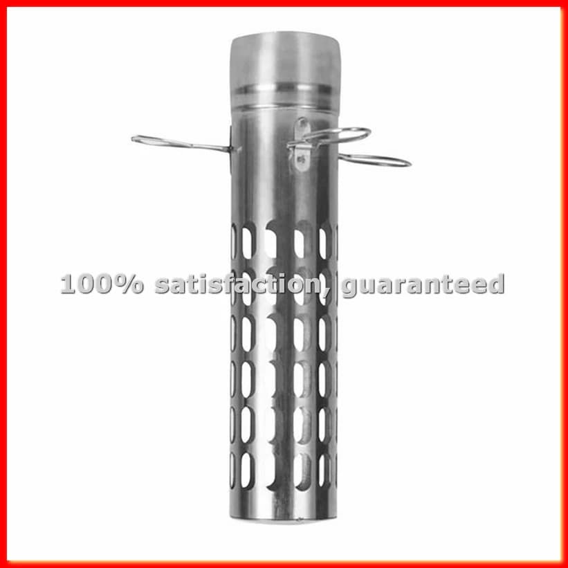 Accessori per Stufe da Campeggio, Tubo per Canna Fumaria, Arrestatore di Scintille in Acciaio Inox 6x26cm-ABWY