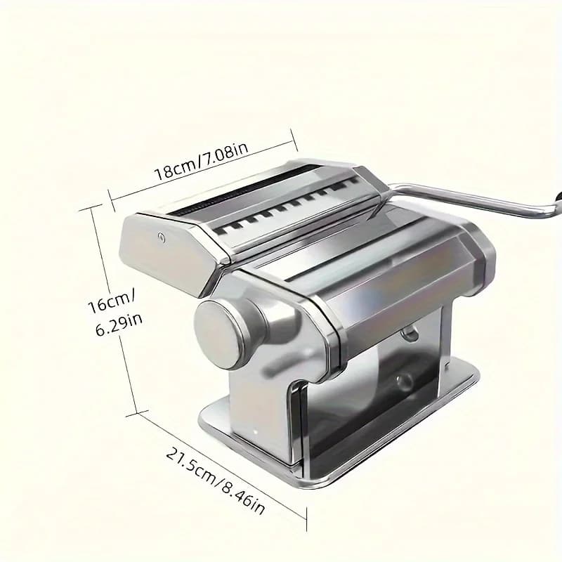 Macchina per Pasta Manuale con Spessore Regolabile, Macchina per Noodle in Acciaio Inossidabile Resistente per Cucina Domestica