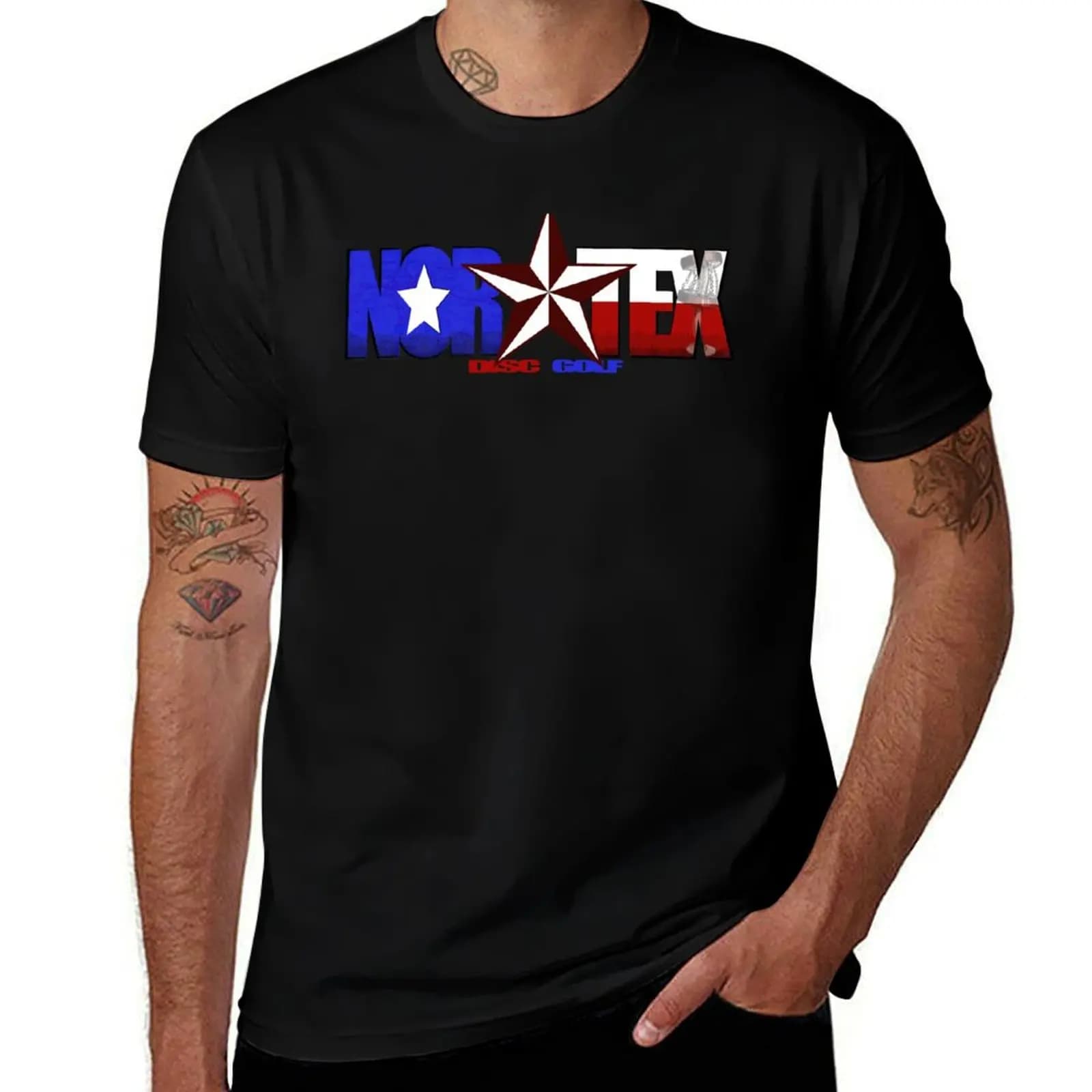 T-shirt NORTEX Golf Disc, T-shirt casual anti-pilling