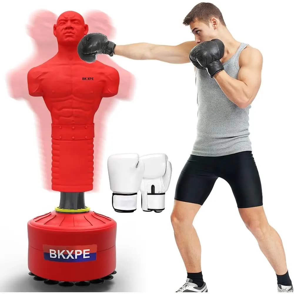 Silicone Boxing Sack Resistant with Big Base for Adults and Children - Ideal for Boxing, Taekwondo and MMA at Home