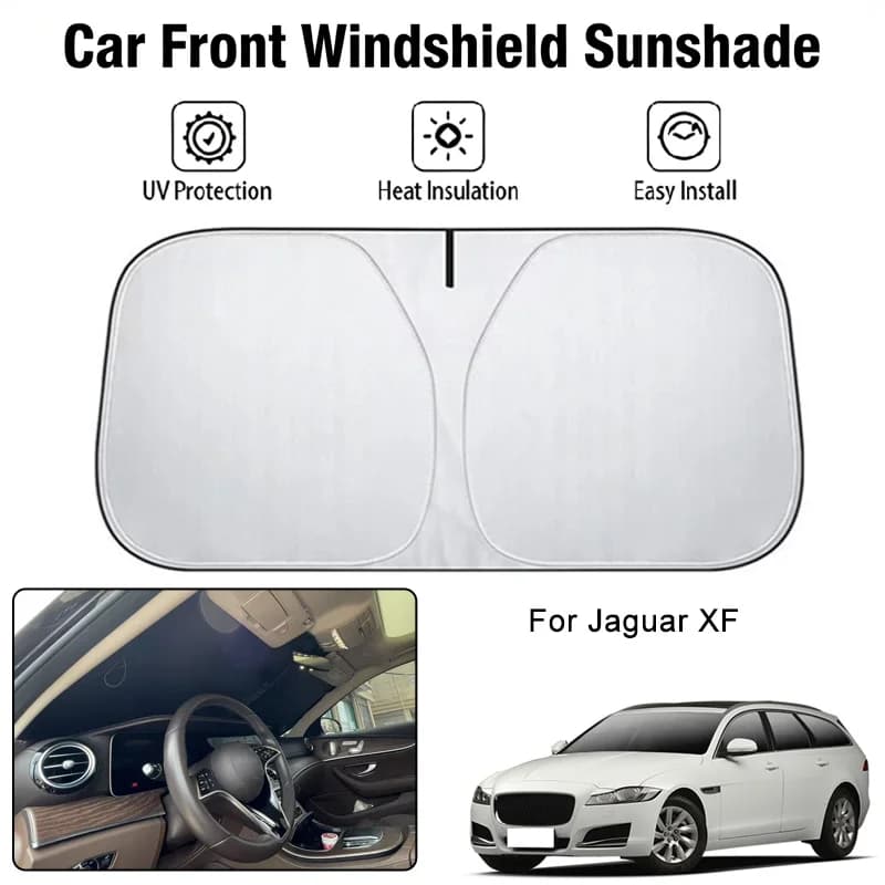 Parasole per parabrezza anteriore per Jaguar XF, protezione UV, isolamento termico, accessori per la protezione solare degli interni auto