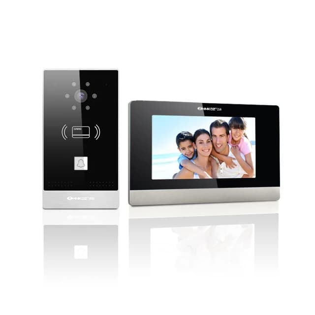 Campanello citofono vivavoce audio video per interni economico per villa Citofono wireless Campanello con sistema di sblocco multiplo