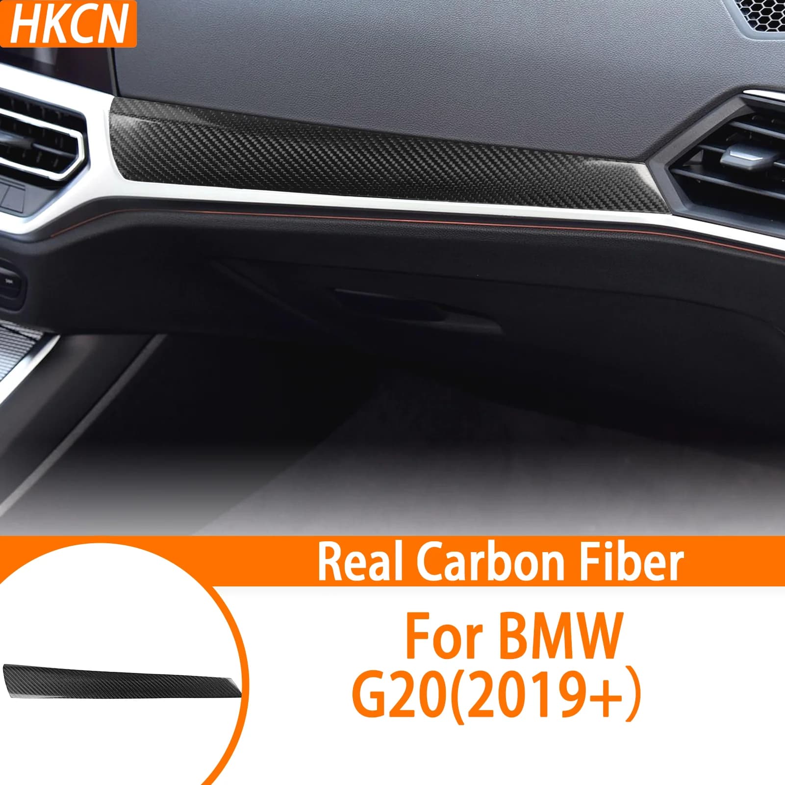 Suitable for BMW G20 Car Central Console Car Cover Cover Coverage Carbon Fiber Texture Interior Editing Accessories