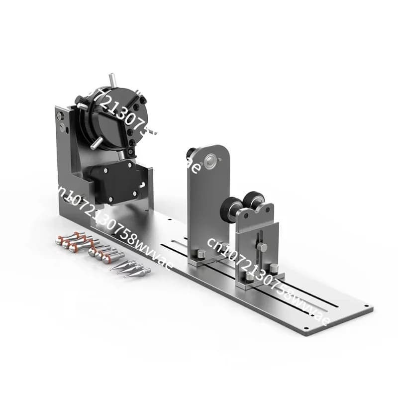 Nuovissimo attacco rotante 9 in 1 di livello micron per incisore laser NEJE R6 A-Axis Funzionamento rapido Mandrino Rullo rotante Laser rotante