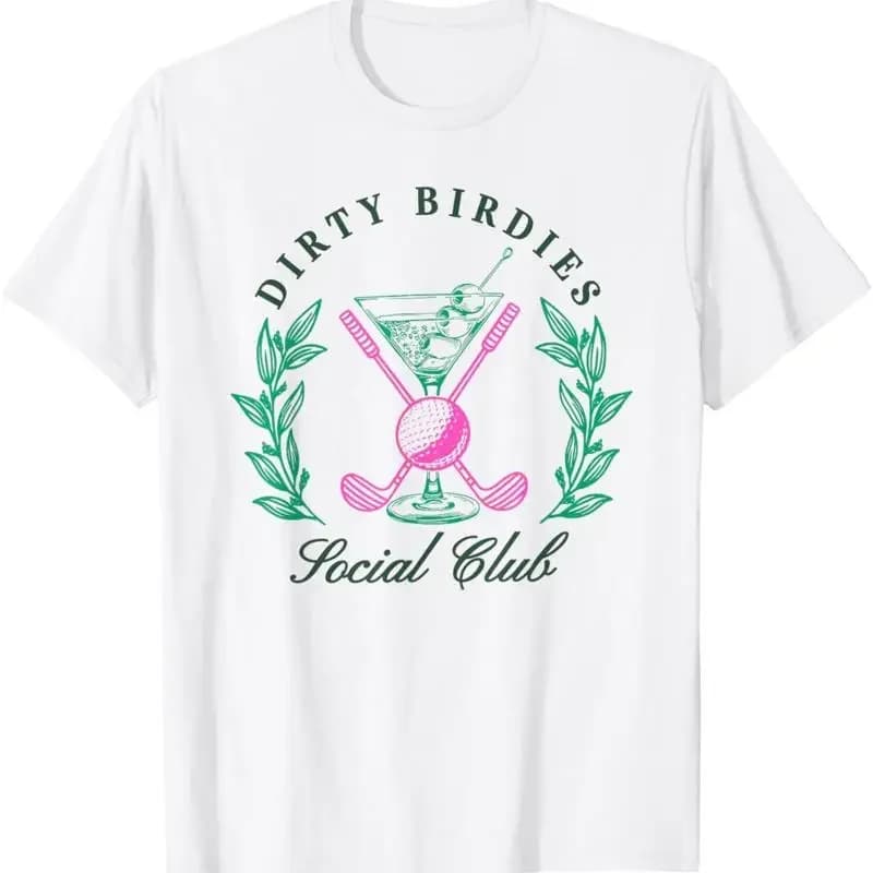 Maglietta Dirty Birdies Social Club per giocare a golf e bere