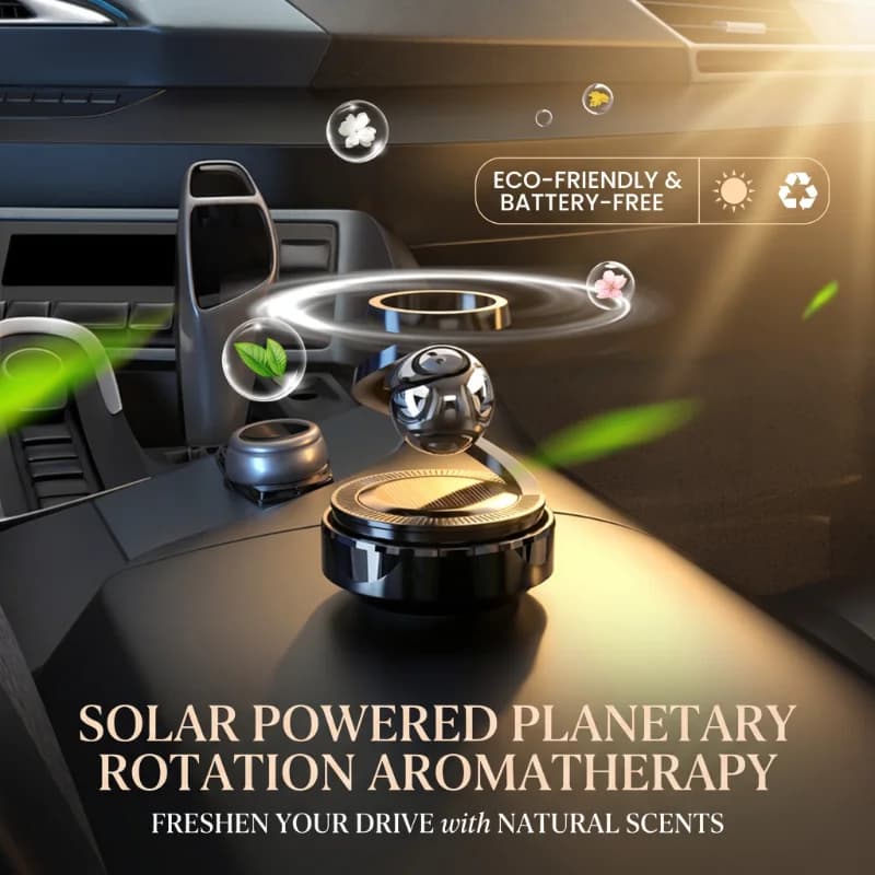 Perfume diffuser for rotary aromatherapy for solar car Rotating Levitation Auto Durable fragrance air purifier accessory for interior car