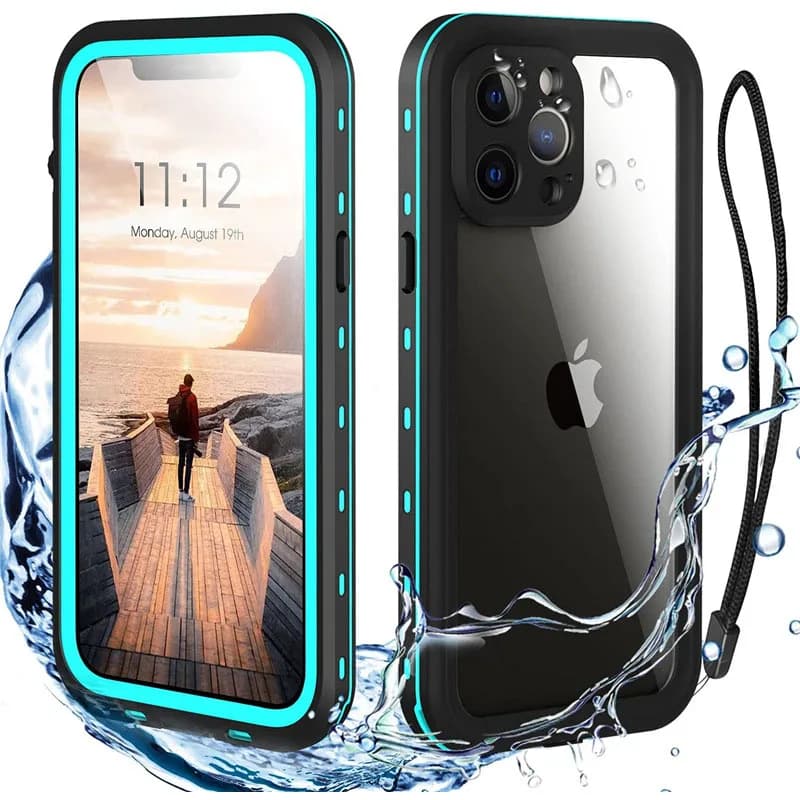 Red Pepper Waterproof Case for iPhone 11 12 13 14 15 Pro Max Plus Mini X XR XS Max Diving Swim Water Case