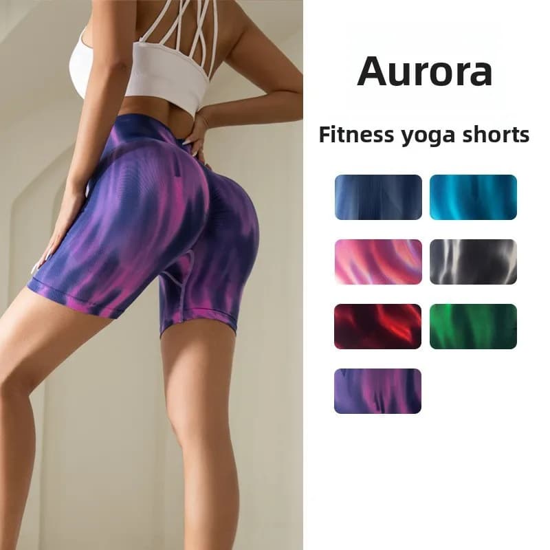 Pantaloncini Sportivi a Vita Alta Seamless Aurora 2026 Comodi e Modellanti per Donna, Ideali per Fitness, Corsa, Ciclismo e Yoga