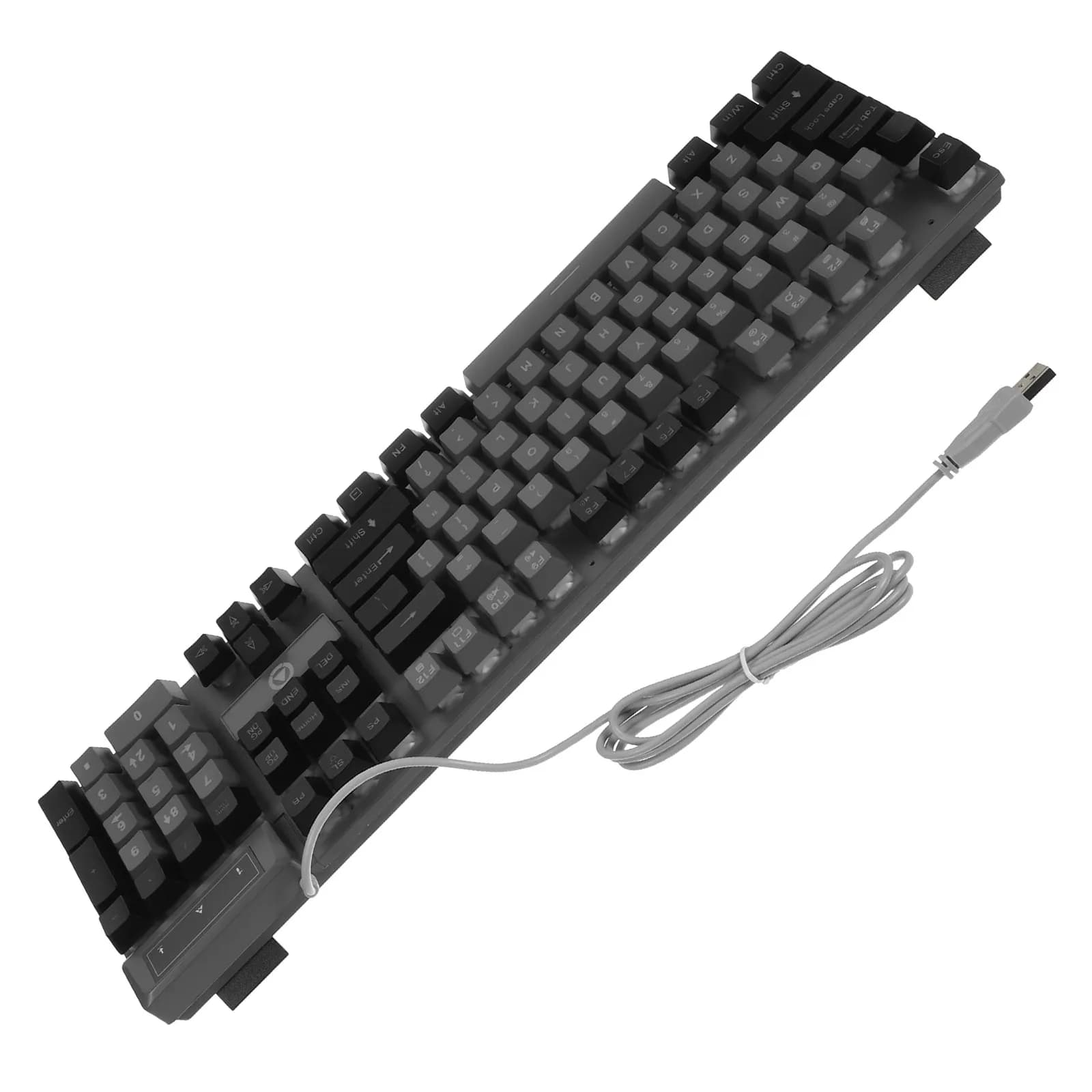 Gaming Keyboard 104 Keys Rgb Full Size Suspension Keycap Silent Mechanical USB Wired Ergonomic Backlit Keyboard Gaming