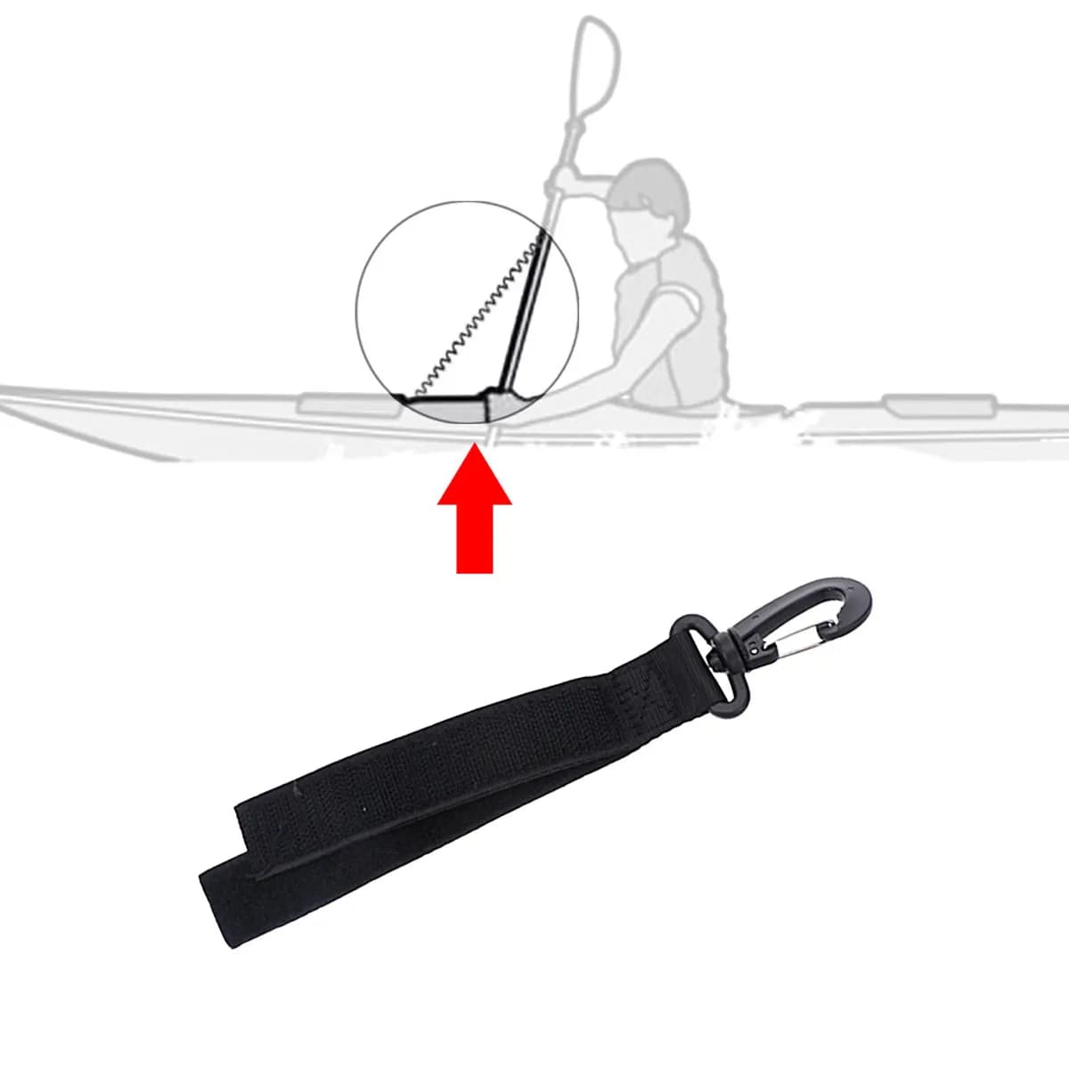 Set di 4 Ganci in Plastica per Esterni, Supporto Universale per Pagaie da Kayak, Clip Resistente per Tenda