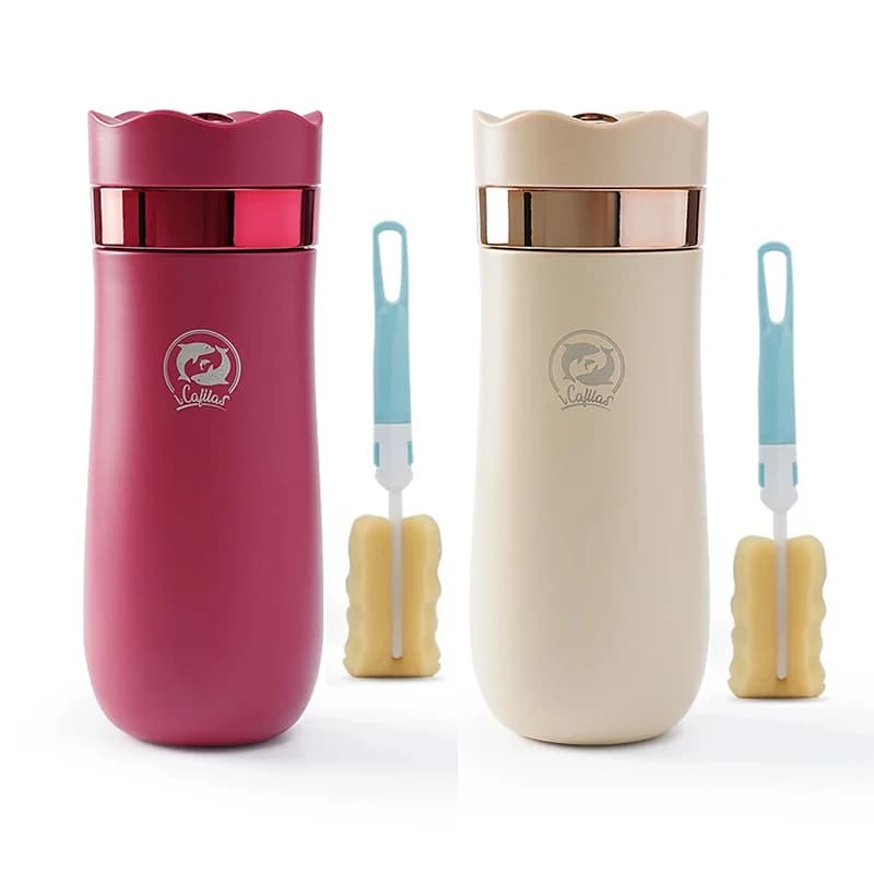 320ML French Press Coffee Tea Maker stainless steel portable coffee maker insulated travel cup with plunger filter for outdoor