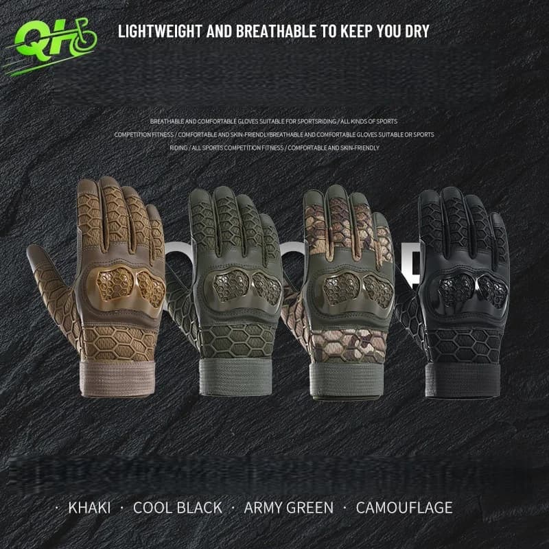 Guanti da moto tattici militari Dito intero Indossabili Arrampicata Tiro Caccia guantes moto Accessori da corsa di motocross
