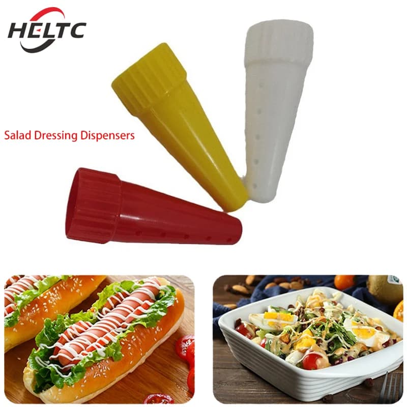 3 pz/set Kitchen Ketchup Squeeze Bottle Dispenser di sciroppo di plastica ottimo per Ketchup/insalata/accessori per salsa barbecue
