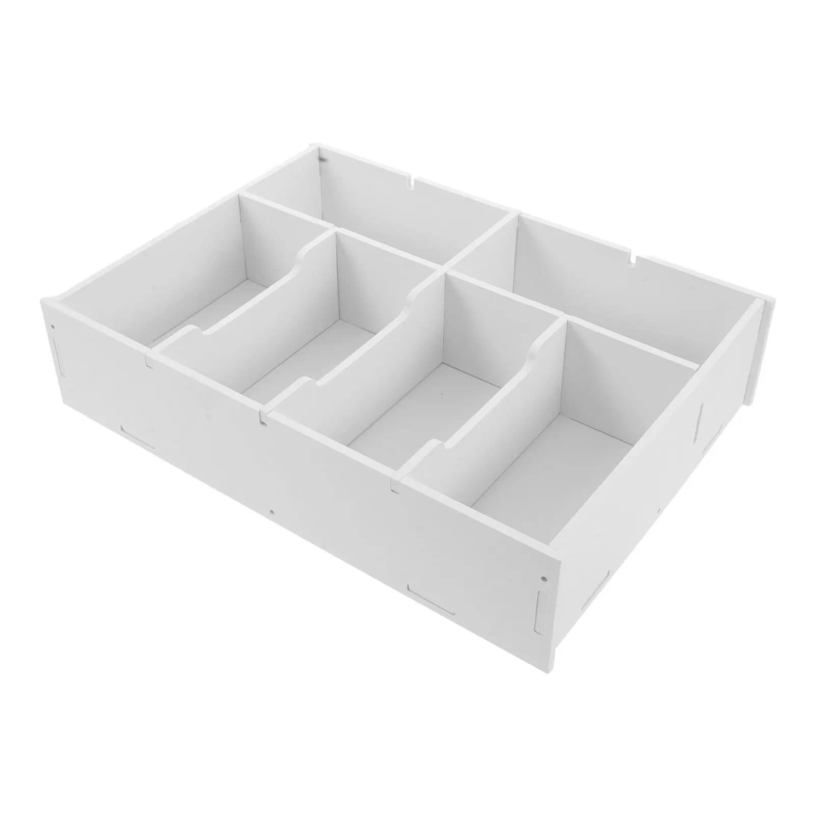 Multicompartment Cash Box Zero Money Organizer For Bills Coins Receipts Storage Plastic Divider Tray Desktop Cash Holder Count