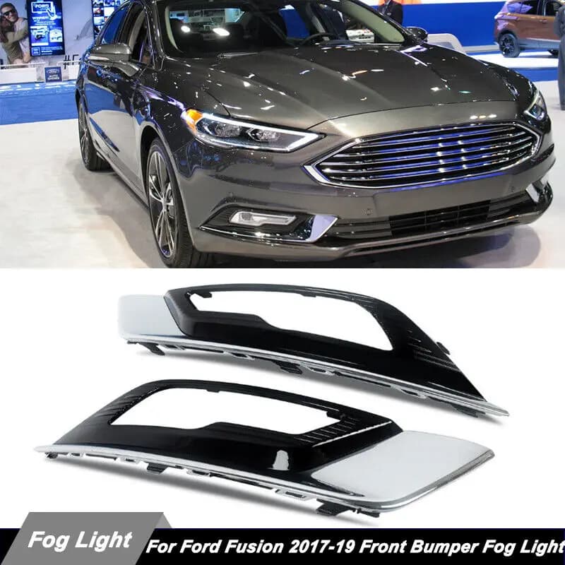 Misura per il 2017-2019 Ford Fusion Sedan anello cromato anteriore fendinebbia copertura della lampada lunetta