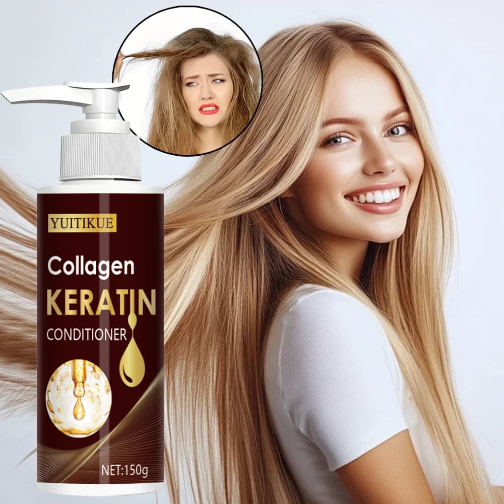 YUITIKUE Collagen and keratin balm 150 g - For deep hydration, rapid absorption, smooth and shiny hair
