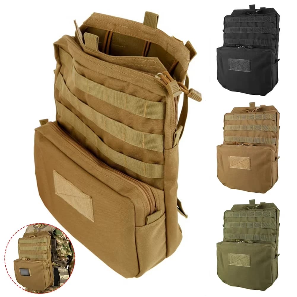 Zaino Tattico Molle per Outdoor, Airsoft, Combattimento, EDC, Borsa per Idratazione, Accessorio per Gilet da Caccia e Tiro, Borsa in Nylon 1000D