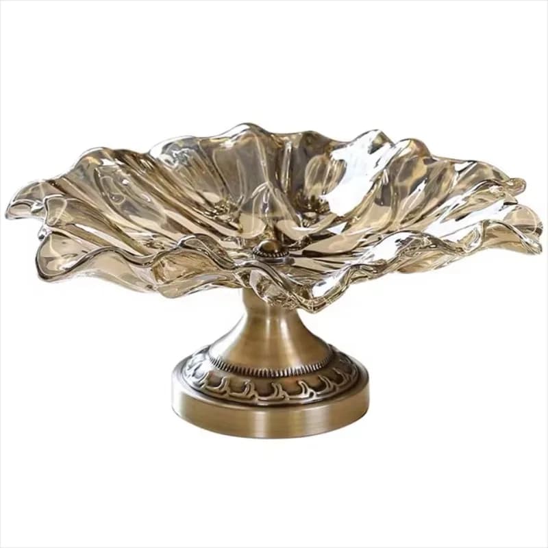 Set di decorazioni per il soggiorno, gioielli, piatti di frutta secca, piatti decorativi di lusso, gioielli in vetro, piatti di frutta in vetro