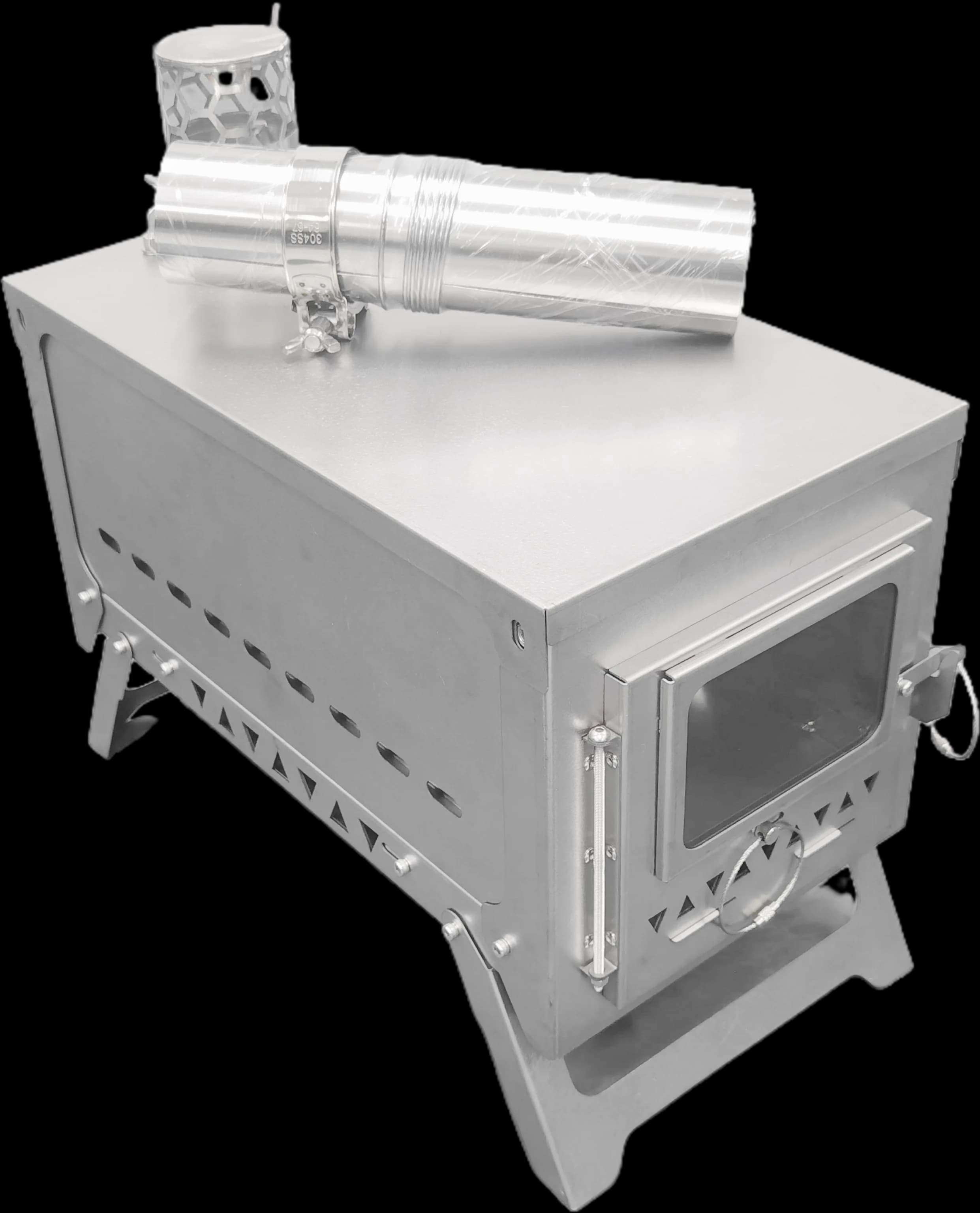 Wt-Dream Titanium alloy tent stove Multifunctional wood barbecue oven for outdoor camping and hiking The dream of the hiker