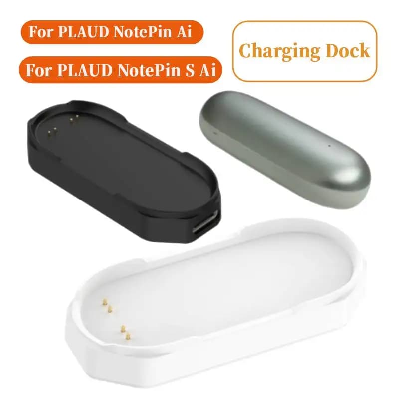 Convertitore di ricarica wireless per adattatore di ricarica PLAUD NotePin Ai, ricambio per dock di ricarica magnetico PLAUD NotePin S Ai