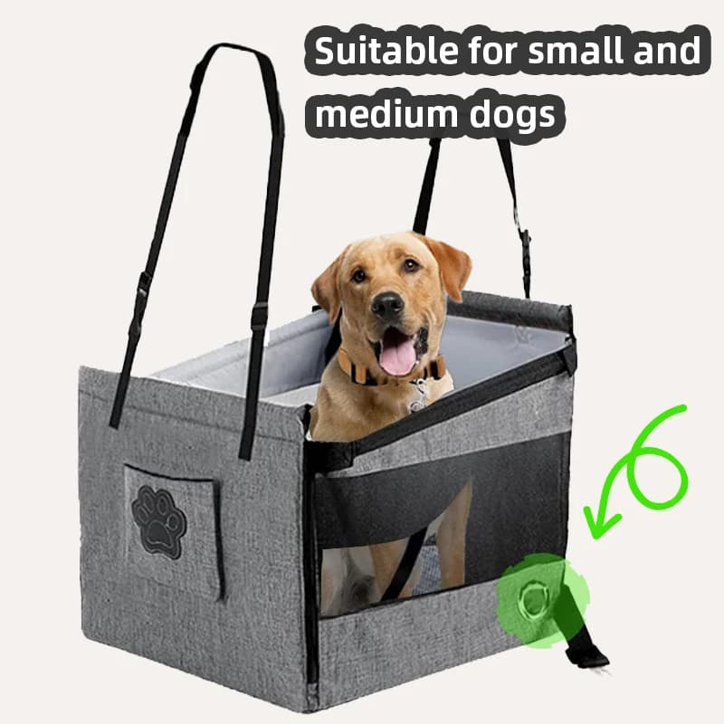 Coprisedile per auto da viaggio per cani Seggiolino per auto impermeabile per cuccioli Borsa per trasporto animali domestici Cestino per amaca da trasporto per cani e gatti Accessori per cani