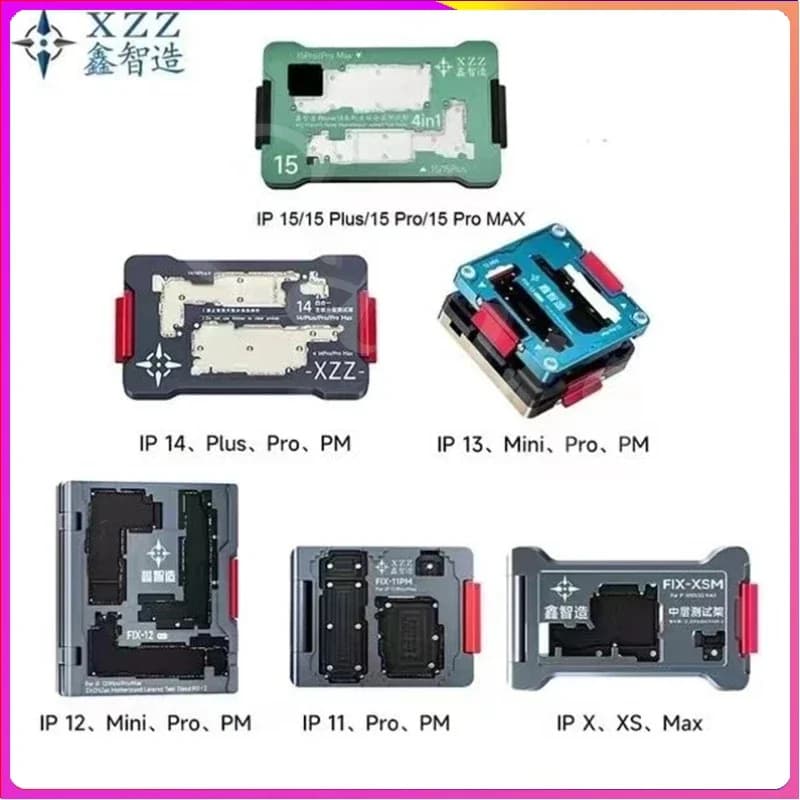 Supporto per dispositivo di test della scheda madre XZZ per iPhone 15 14 13 X Max Scheda logica Tester per funzioni a radiofrequenza a strato intermedio iSocket