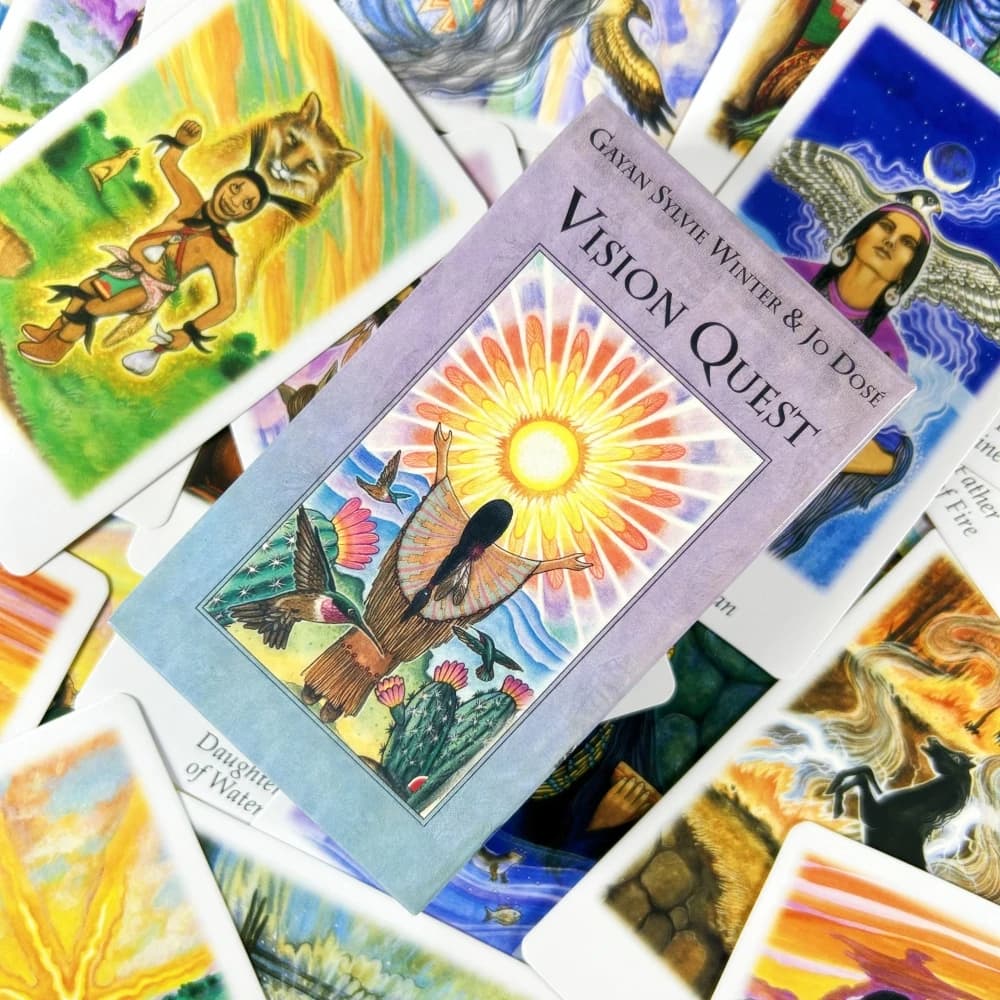 Vision Quest Tarot Cards A 78 English Visions Divination Edition Board Game Cards