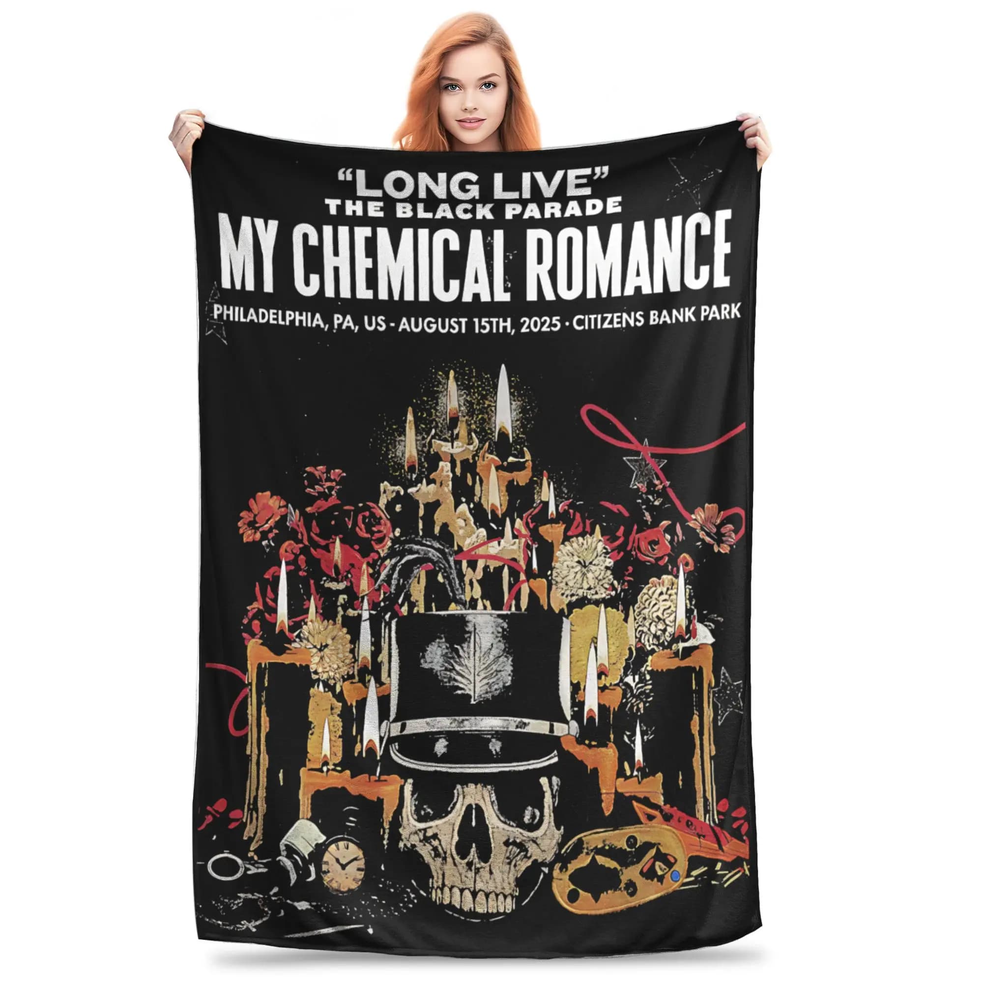 My Chemical Romance Blankets Super Soft Flannel Cute Present Throw Blankets Bedspreads