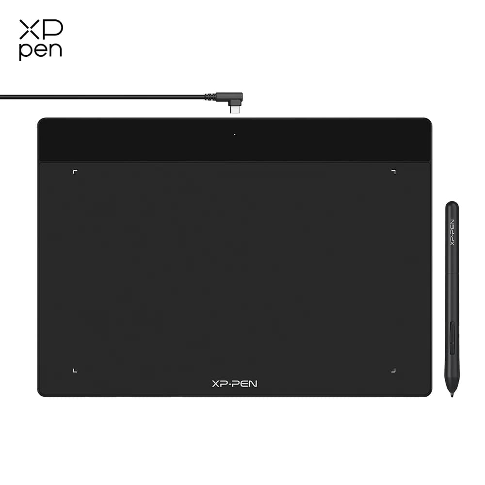 Tavoletta digitale grafica XPPen Deco Fun L da 10 pollici per disegnare OSU supporto per l'educazione Online Android Mac Linux Windows Chrome OS