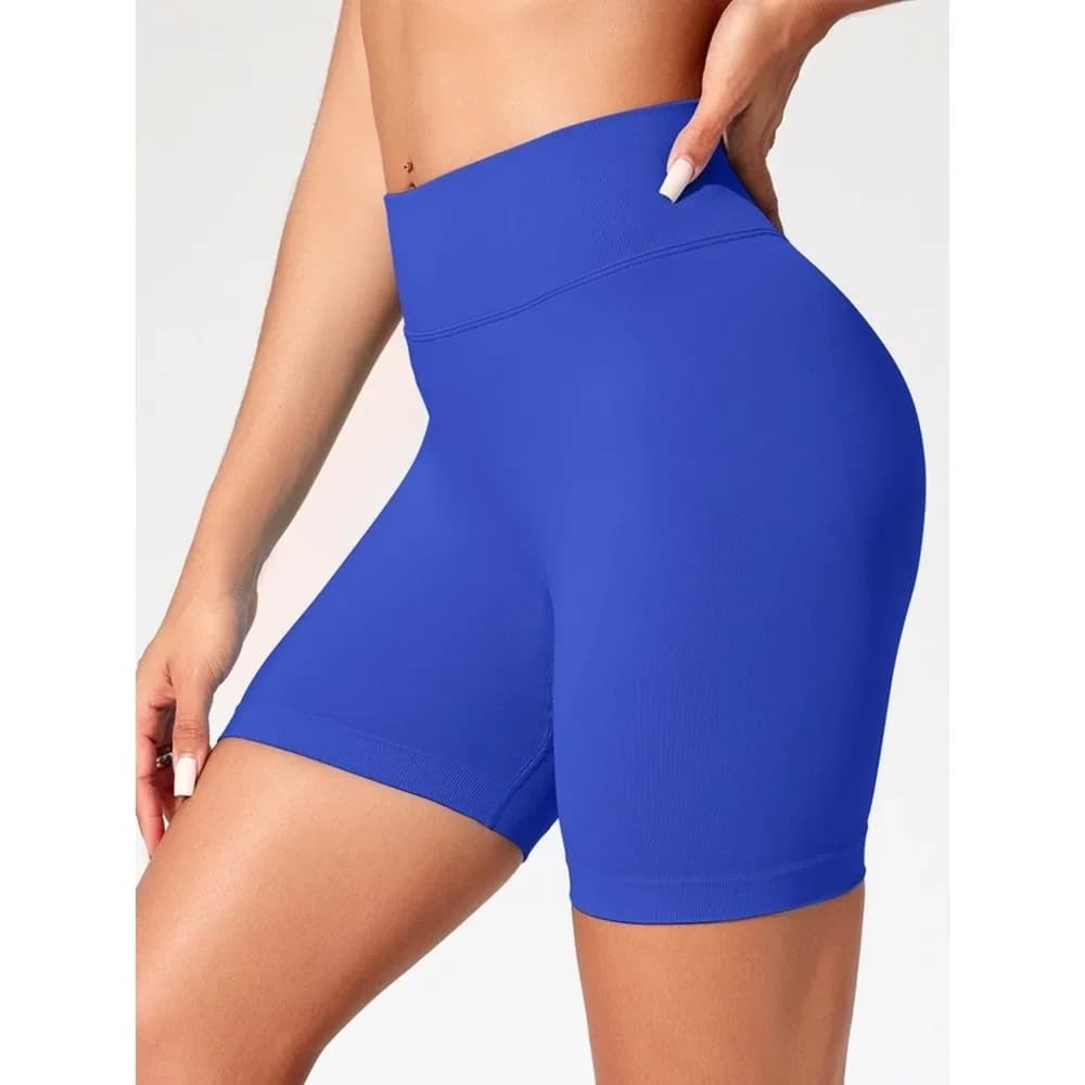 Smvp Pantaloni da yoga senza cuciture da donna, a vita alta, con effetto push-up, tinta unita, sexy, aderenti, leggings fitness