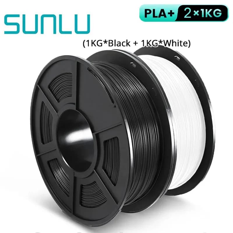 SUNLU 2 PLA Plus rolls/transparent thread 1.75 mm +/- 0.02 mm 1 kg coil (2.2 lbs) Filament without ordered nodes suitable for most FDM printers
