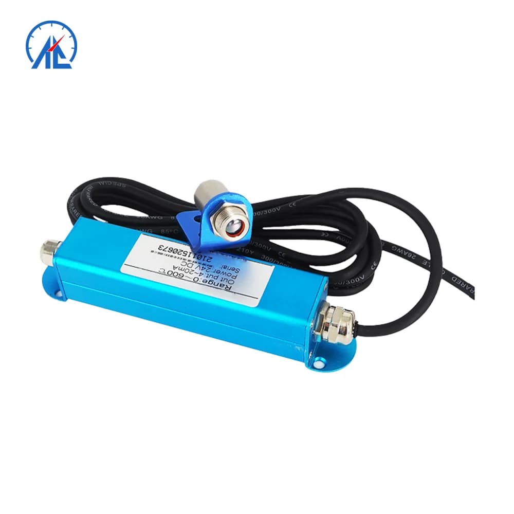 Termometro a Infrarossi Online Senza Contatto, Resistente alle Alte Temperature, Certificato IP65, Risoluzione 0.1°C, Uscita 4-20mA per Uso Industriale