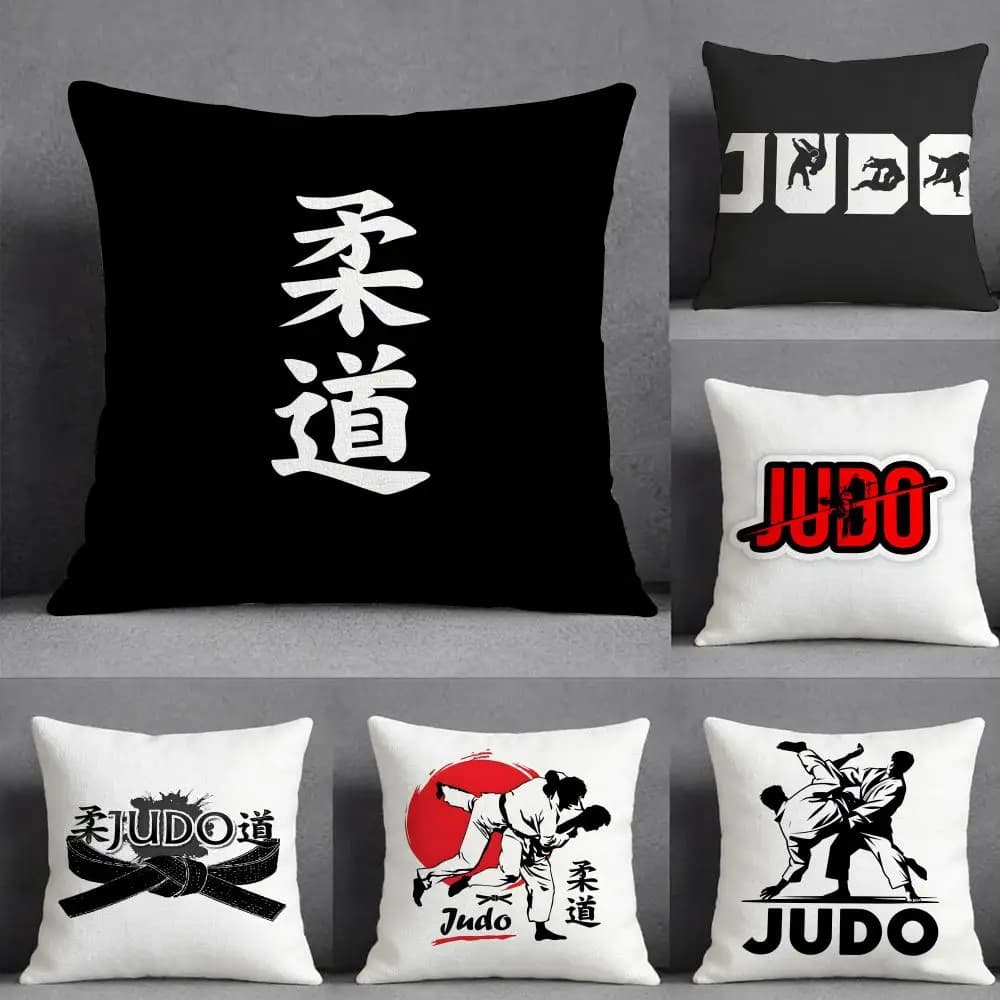 Federa per cuscino Judo FASHION, stampata su entrambi i lati, cuscino per divano, cuscino per testiera della camera da letto
