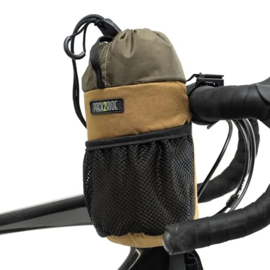 Borsa da Manubrio Bongo Bike - Portaborraccia per Bicicletta in Tessuto Resistente all'Acqua e Durevole con Attacco Sicuro per Bikepacking