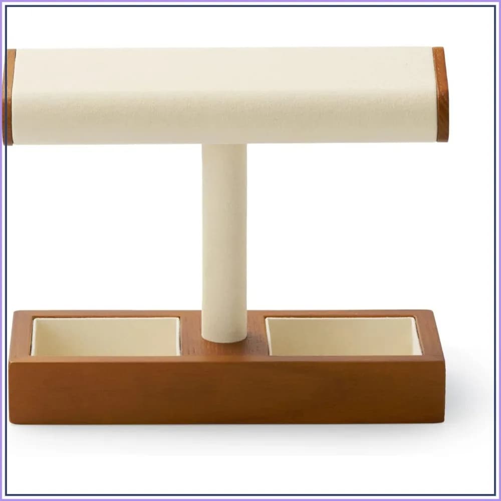 Solid Wood Watch Display Stand T-bar Watch Holder for Men and Women Jewelry Organizer for Store and Home SM19101