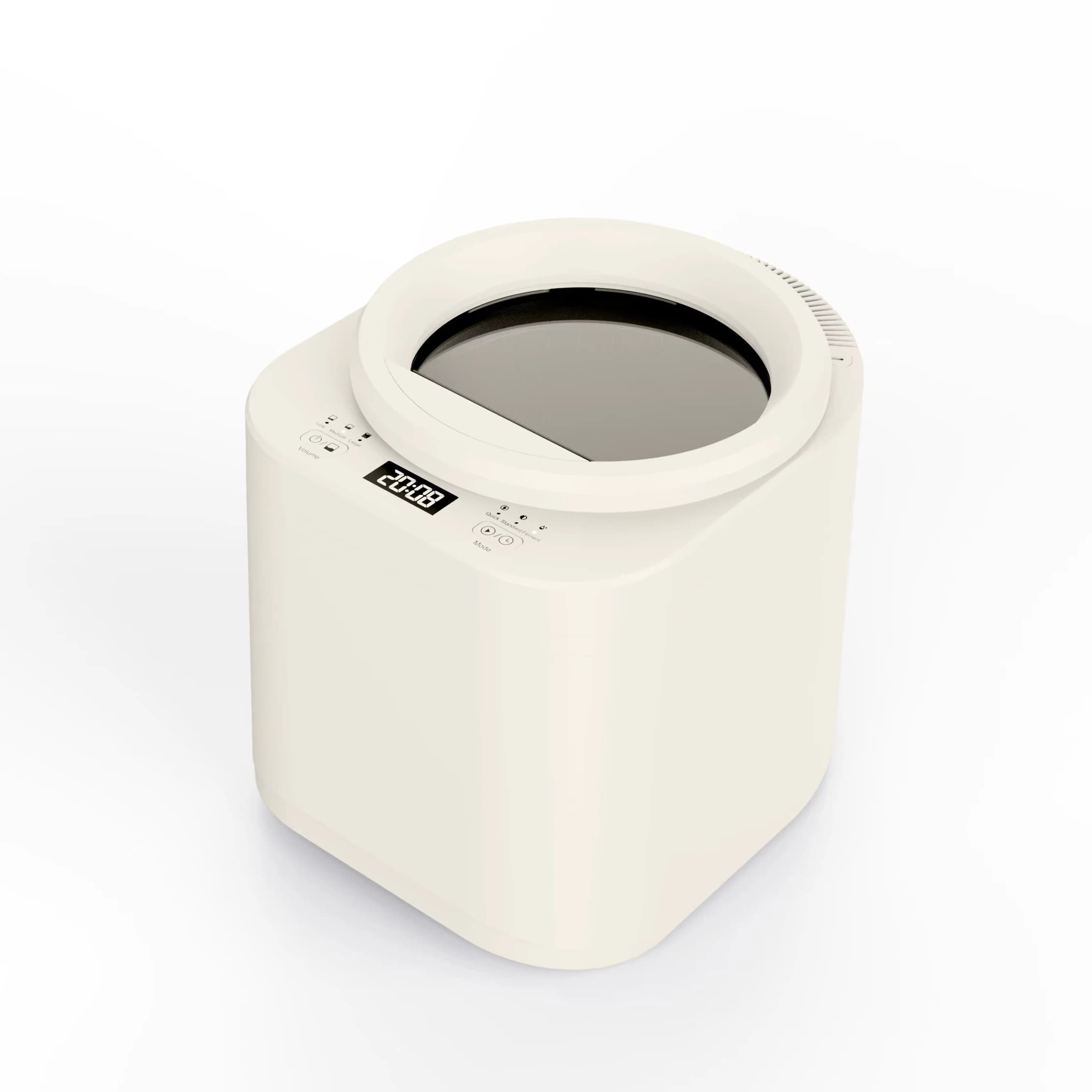 Robot da cucina per animali domestici per Furry Friends: ciotole e mangiatoie premium Alimentatore automatico intelligente per animali con serigrafia bianca