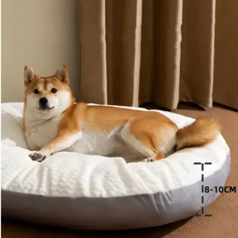 Tappetini per cani Addensare Cuscino morbido Letti per cani lavabili rimovibili Tappetini per cuccia invernale Materasso per dormire per animali domestici di forma ovale