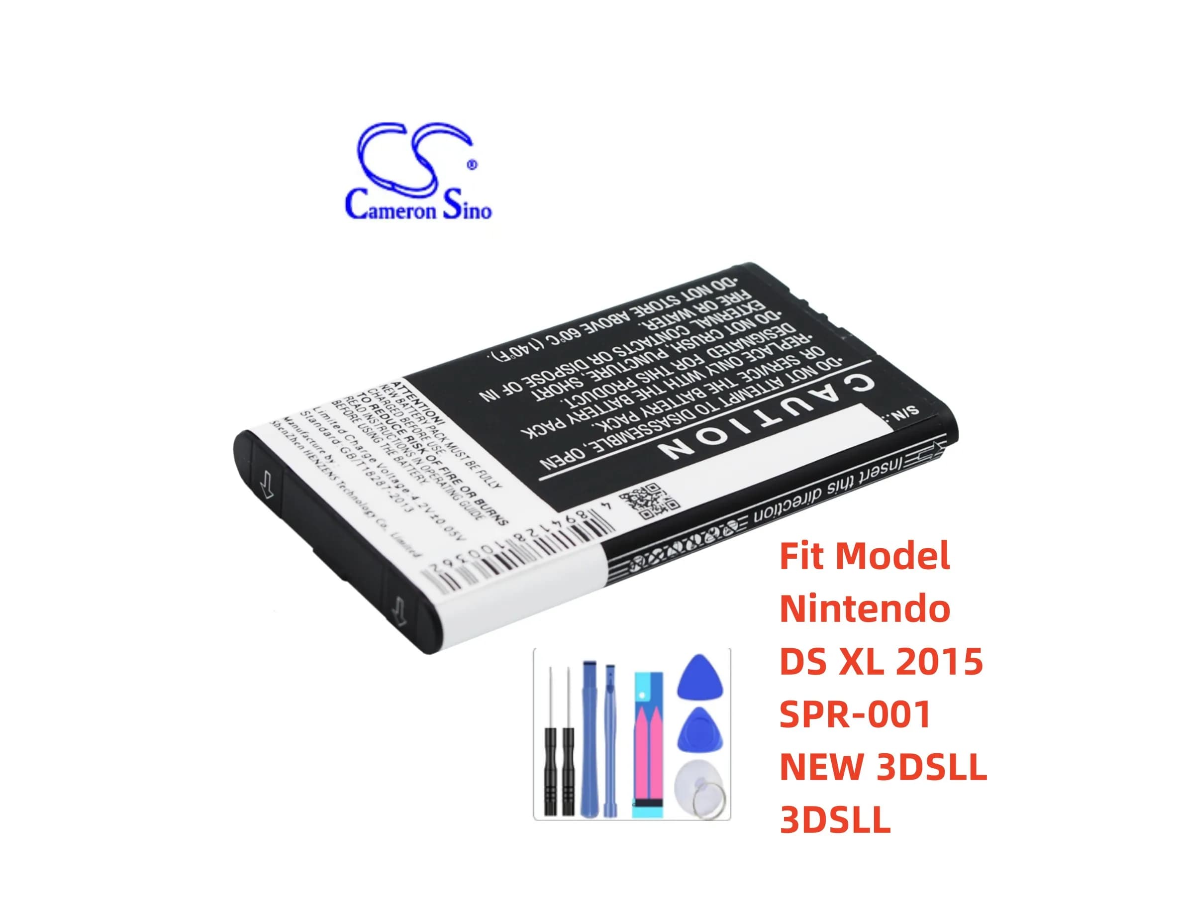 Cameron Sino 1800mAh Battery SPR-003, SPR-A-BPAA-CO for Nintendo DS XL 2015, SPR-001, NEW 3DSLL, 3DS LL, DSXL 2015