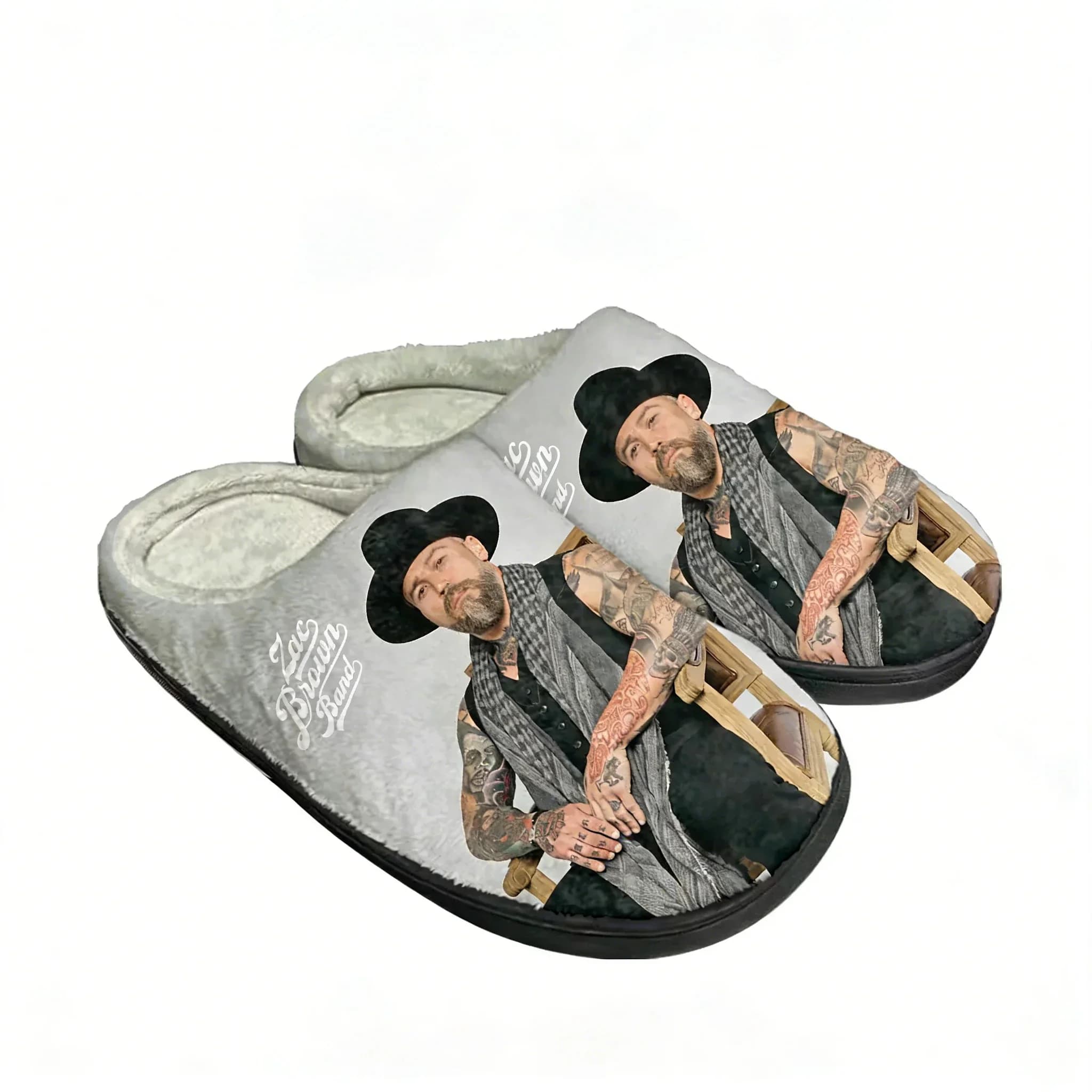 Zac Brown Cotton Slippers High Quality Mens Womens Youth Boy Girl Plush Bedroom Keep Warm Shoes Customized Thermal Slipper