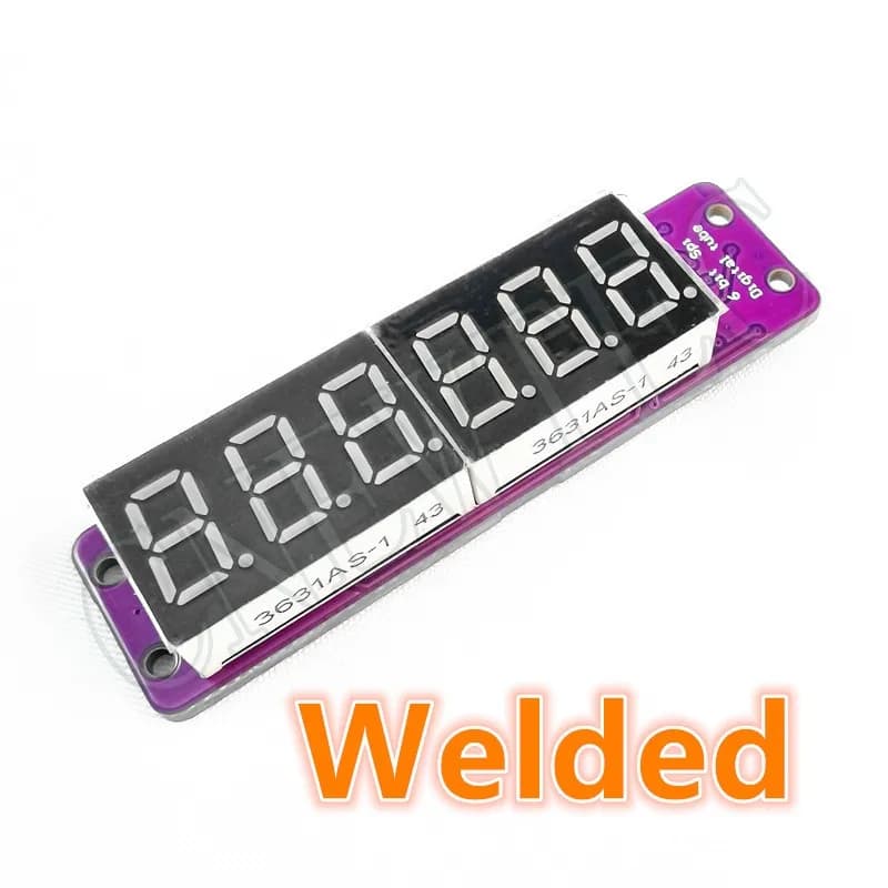 MAX7219 Digital 0.36 inch 6 bit LED Display Module 7 segments 5 colors available for Arduino STM32 STC AVR ESP32 welded
