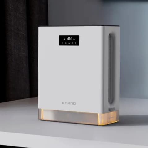 Deumidificatore elettronico Homelabs per essiccatore d'aria con serbatoio dell'acqua rimovibile da 3000 ml intelligente nel seminterrato