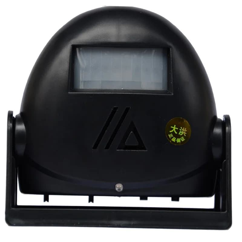 Darho Darho Campanello per porta wireless bianco nero Home Hotel Guest Campanello di benvenuto Sensore di movimento a infrarossi Campanello per porta con allarme musicale