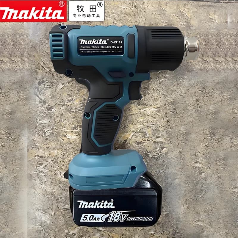 Pistola Termica Senza Fili 18V DHG181, Ricaricabile, Batteria al Litio LXT, Alta Potenza, Soffiatore Termico per Saldatura e Termoretrazione